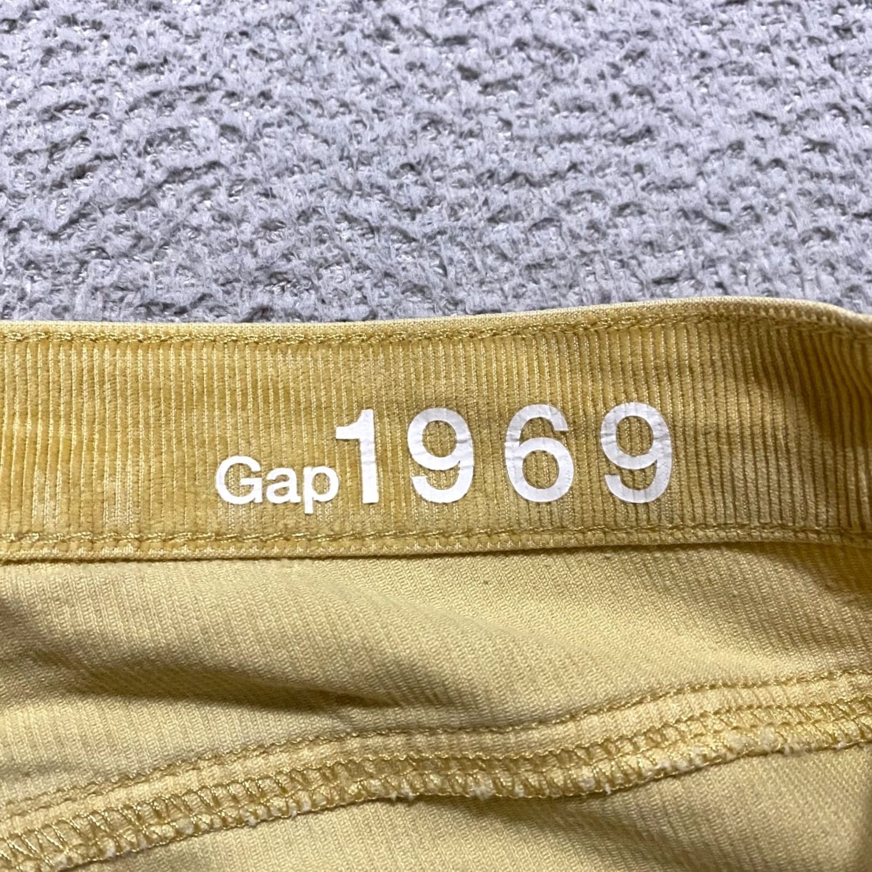 Gap GAP Jeans Womens 0 Regular Slim Straight Medium Wash Corduroy Yellow 5-Pocket Inseam 27 in Button Closure Mid Rise Size 28 Size 25" / US 0 / IT 36 - 3 Thumbnail