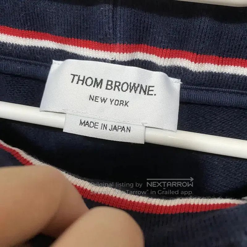 Thom Browne Thom Browne Blue Cotton Casual Pants . Size 28" / US 6 / IT 42 - 3 Thumbnail