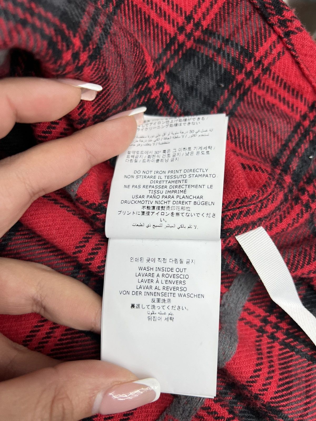 Off-White Offwhite Red Flannel Button Up Size US M / EU 48-50 / 2 - 17 Thumbnail