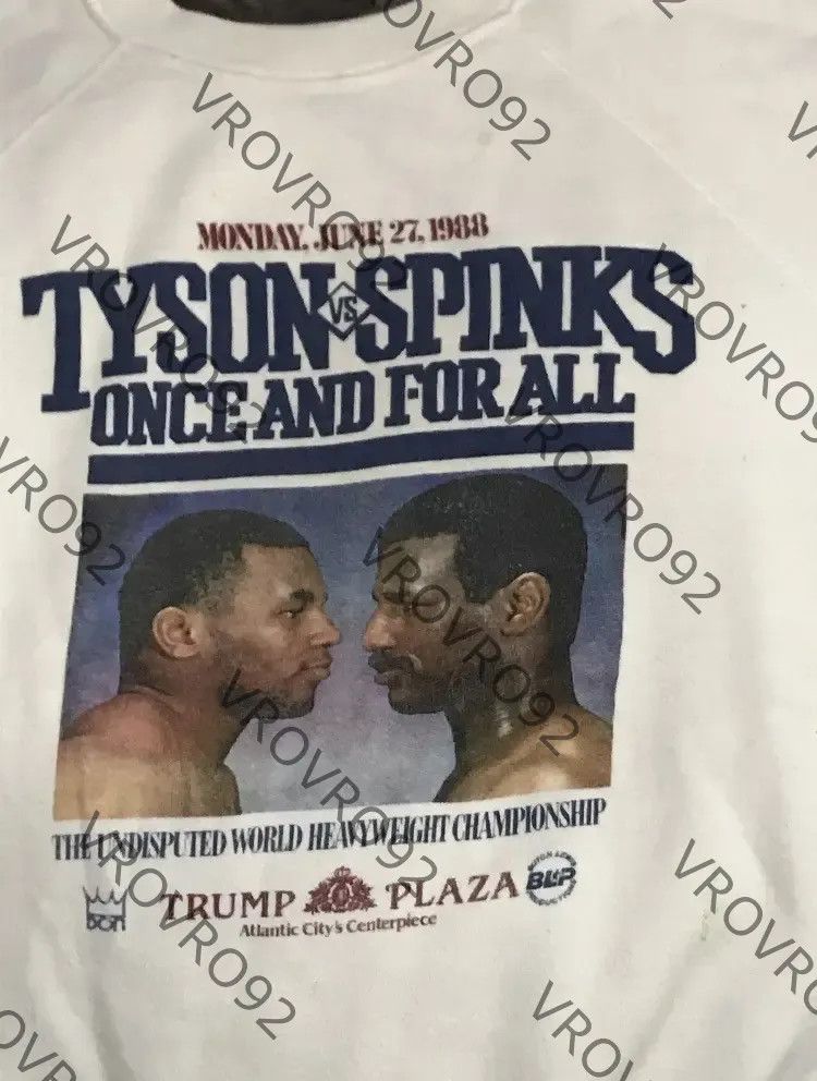 Vintage RARE Mike Tyson Vs Sprinks 1988 Trump Plaza Pullover Sweater Size US XS / EU 42 / 0 - 3 Thumbnail