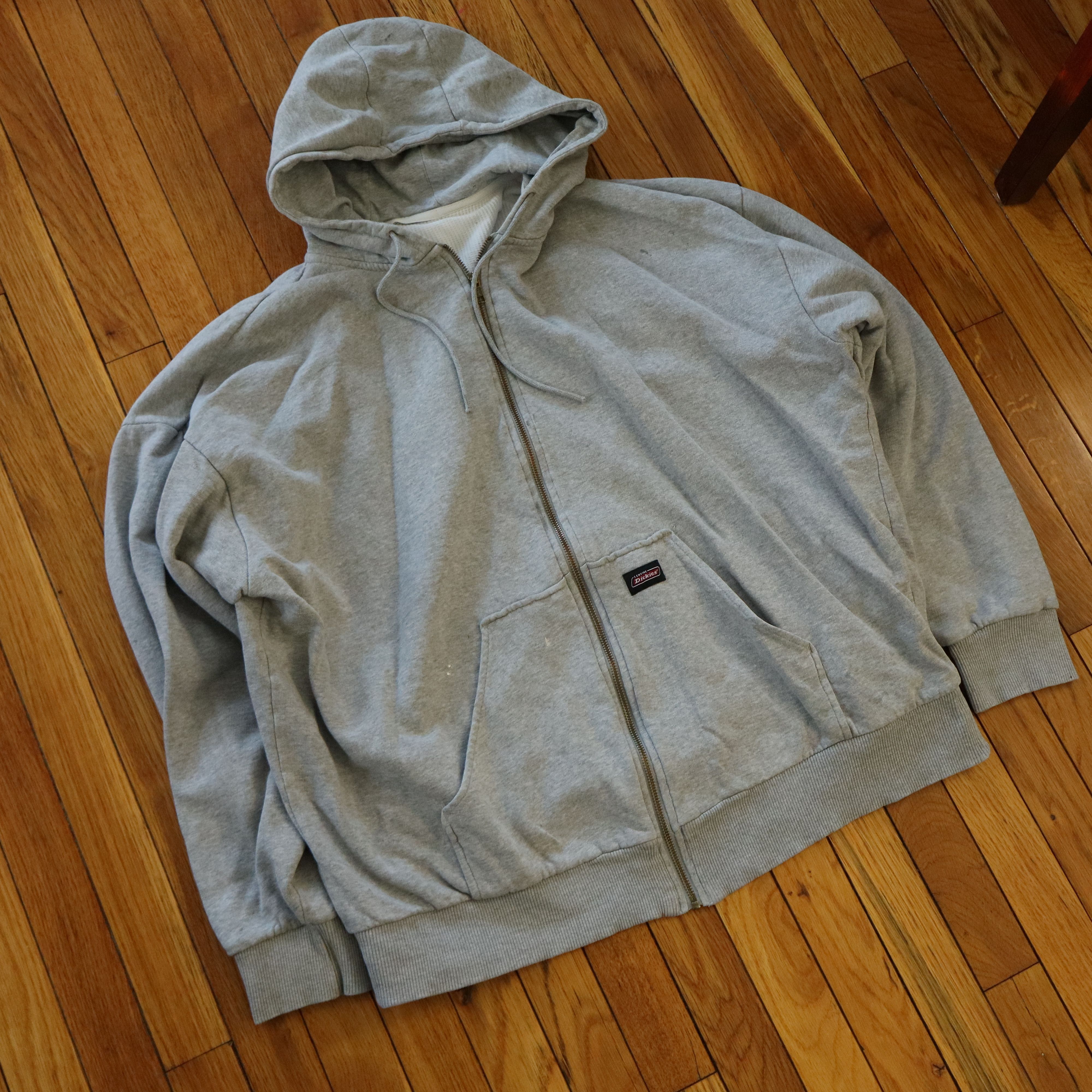 Carhartt × Dickies × Vintage 90s Dickies Thermal Lined Boxy Baggy Zip Up Hoodie 2XL 3XL Size US XXL / EU 58 / 5 - 4 Thumbnail