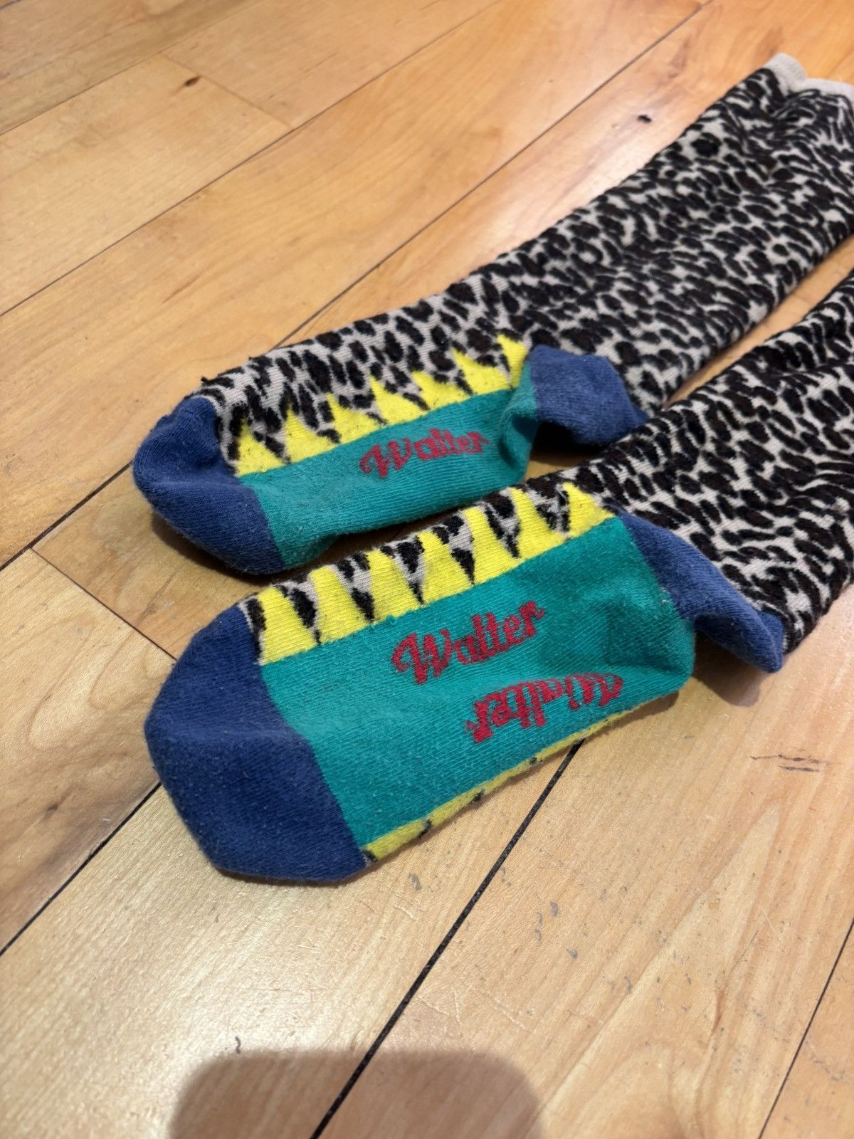 Walter Van Beirendonck WALTER VAN BIERENDONCK leopard socks Size ONE SIZE - 3 Thumbnail