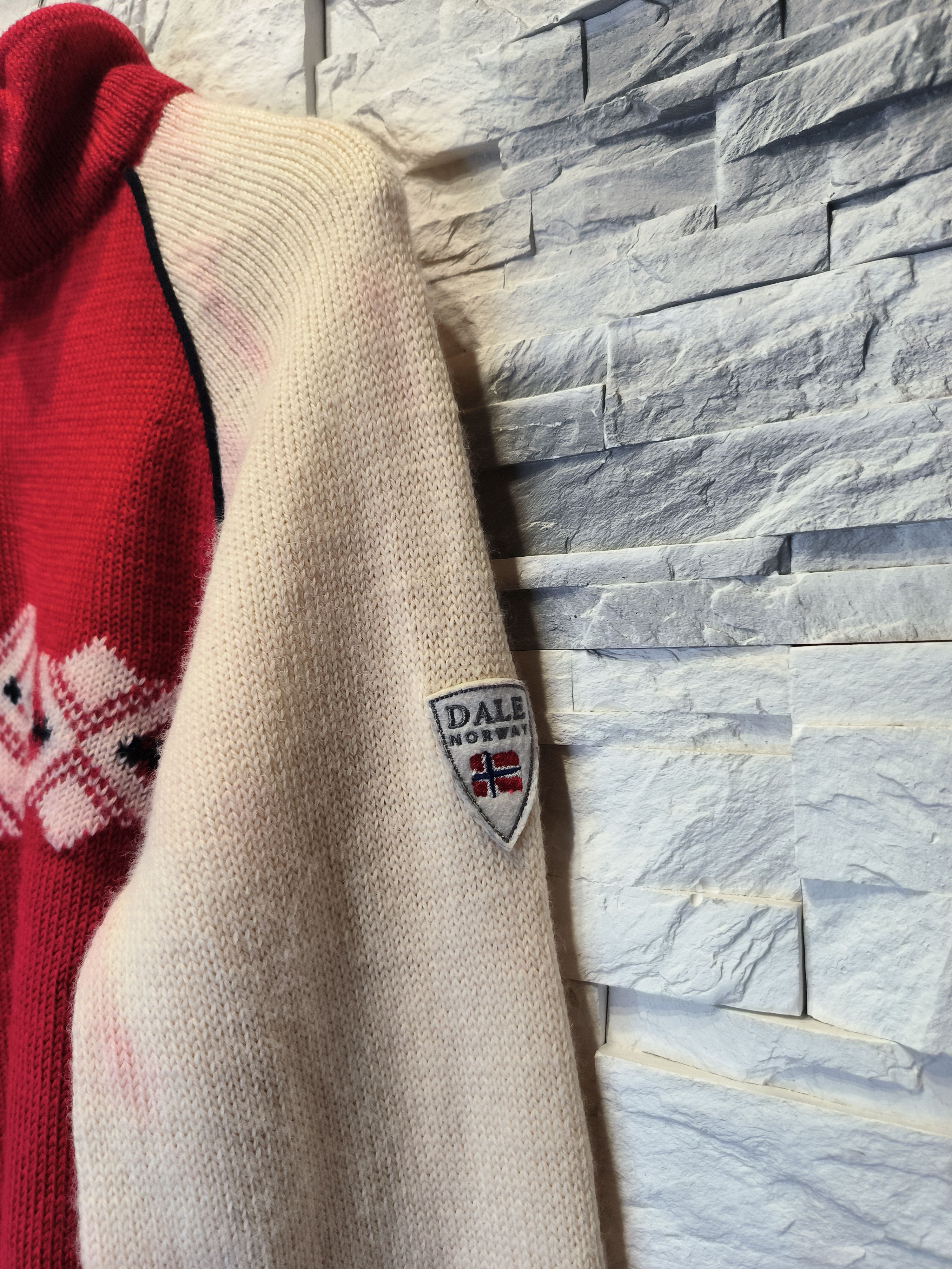 Dale Of Norway × Vintage Dale of Norway Wool Knitwear Salmon Leather Half Zip Vintage Size US L / EU 52-54 / 3 - 4 Thumbnail