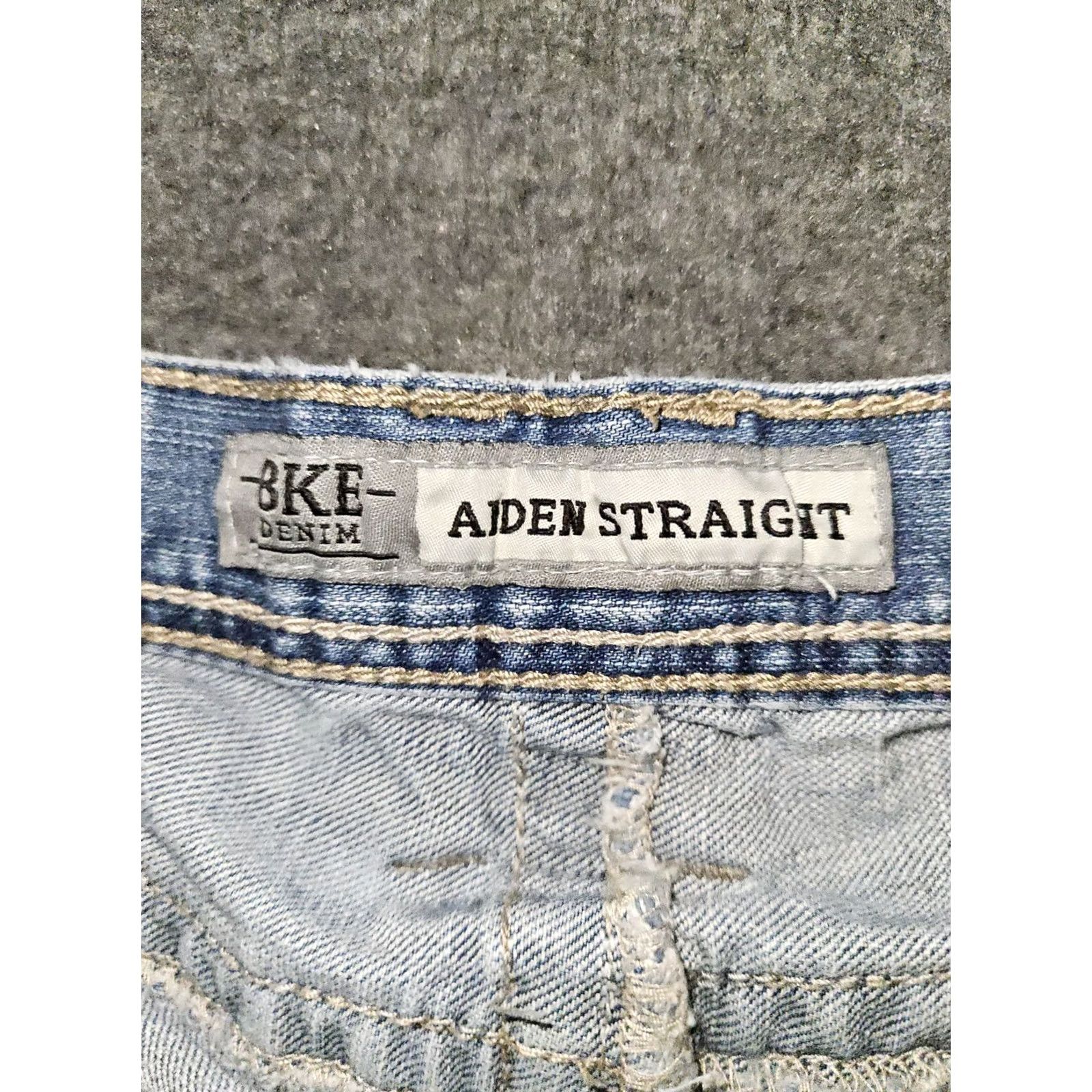 Vintage BKE Aiden Straight Jeans Women's 27 Regular Low Rise Blue Embroidered Preppy Denim Jeans Womens 27 Inseam 30 Size 27" / US 4 / IT 40 - 2 Thumbnail