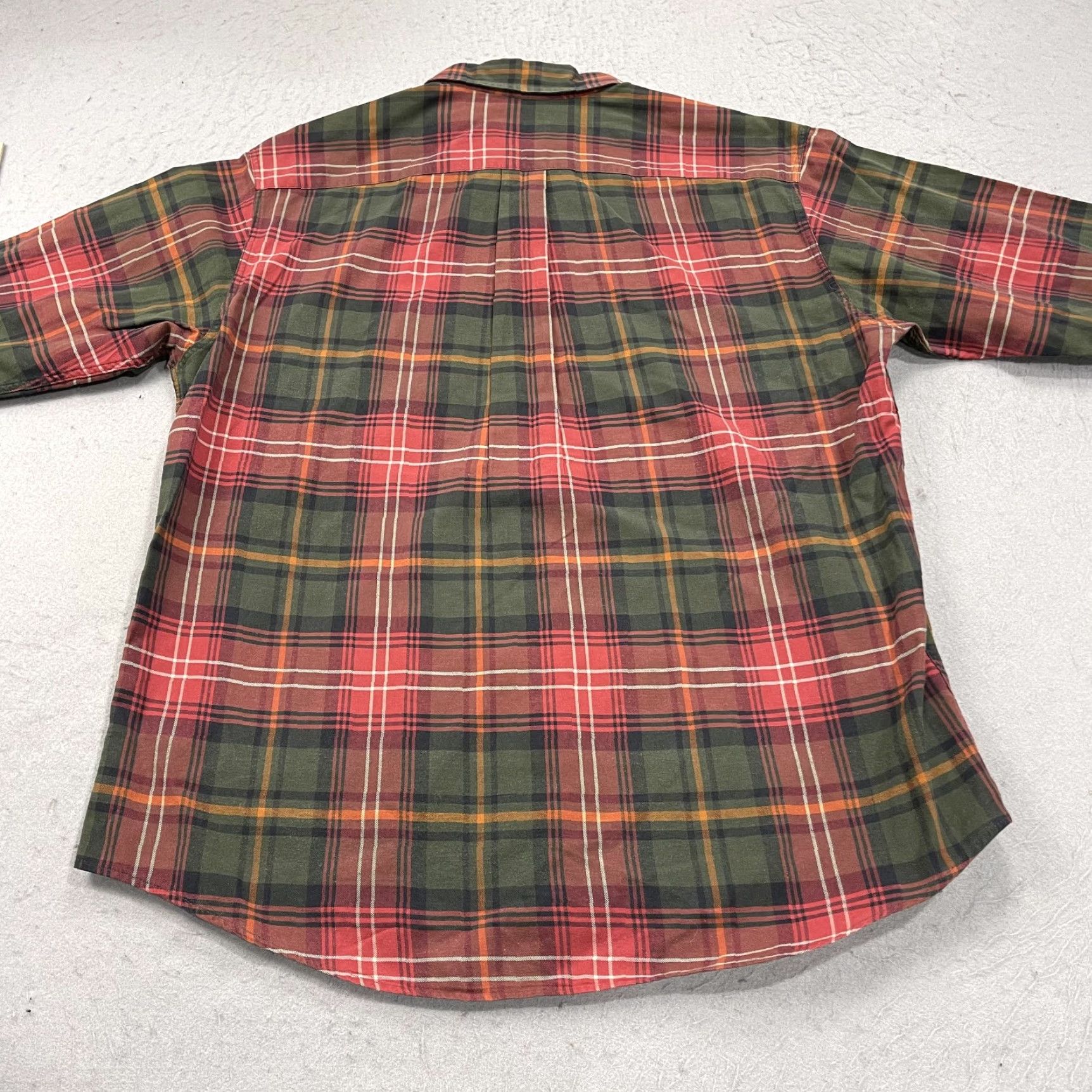 J.Crew VINTAGE J.CREW Shirt Mens L Red Plaid 90s Retro Classic Oarsman Logo Cotton Flannel Button-Up Pockets Size US L / EU 52-54 / 3 - 5 Thumbnail