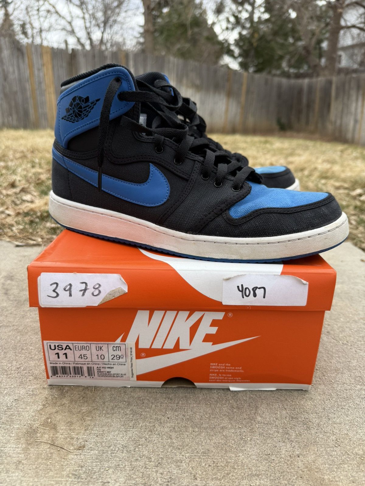 Jordan Brand × Nike AJKO 1 HIGH ROYAL BLUE Size US 11 / EU 44 - 1 Thumbnail