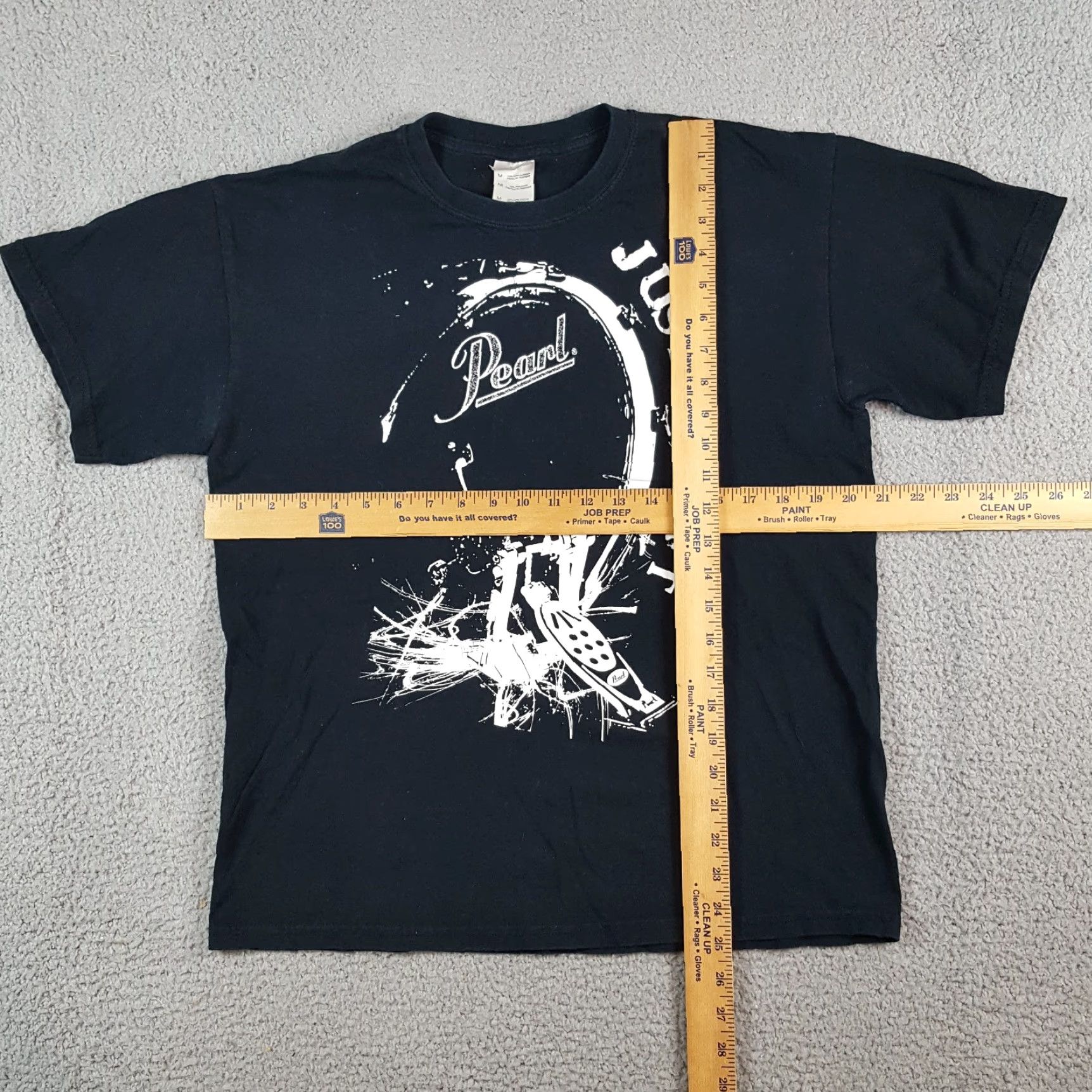 Gildan VINTAGE Just Kick It Peal Drum Drummer Black Band Tee Men's Size M Retro T Shirt Music Size US M / EU 48-50 / 2 - 8 Thumbnail