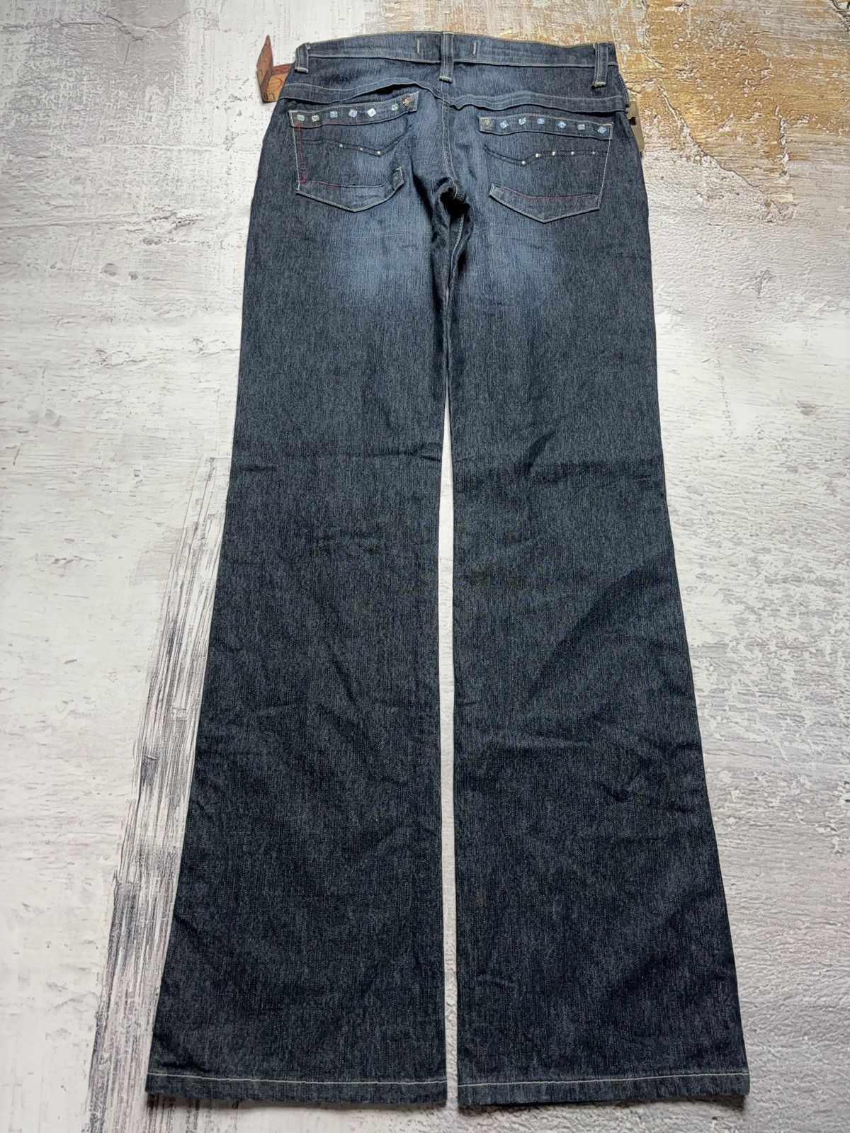 Vintage Vintage crosses denim pants avant garde pants Size 29" - 2 Thumbnail