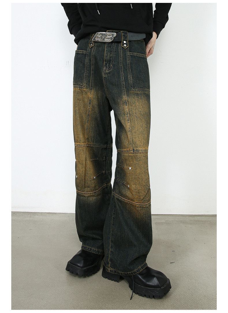 Vintage American retro distressed cleanfit slim-fit jeans Size US 32 / EU 48 - 2 Thumbnail