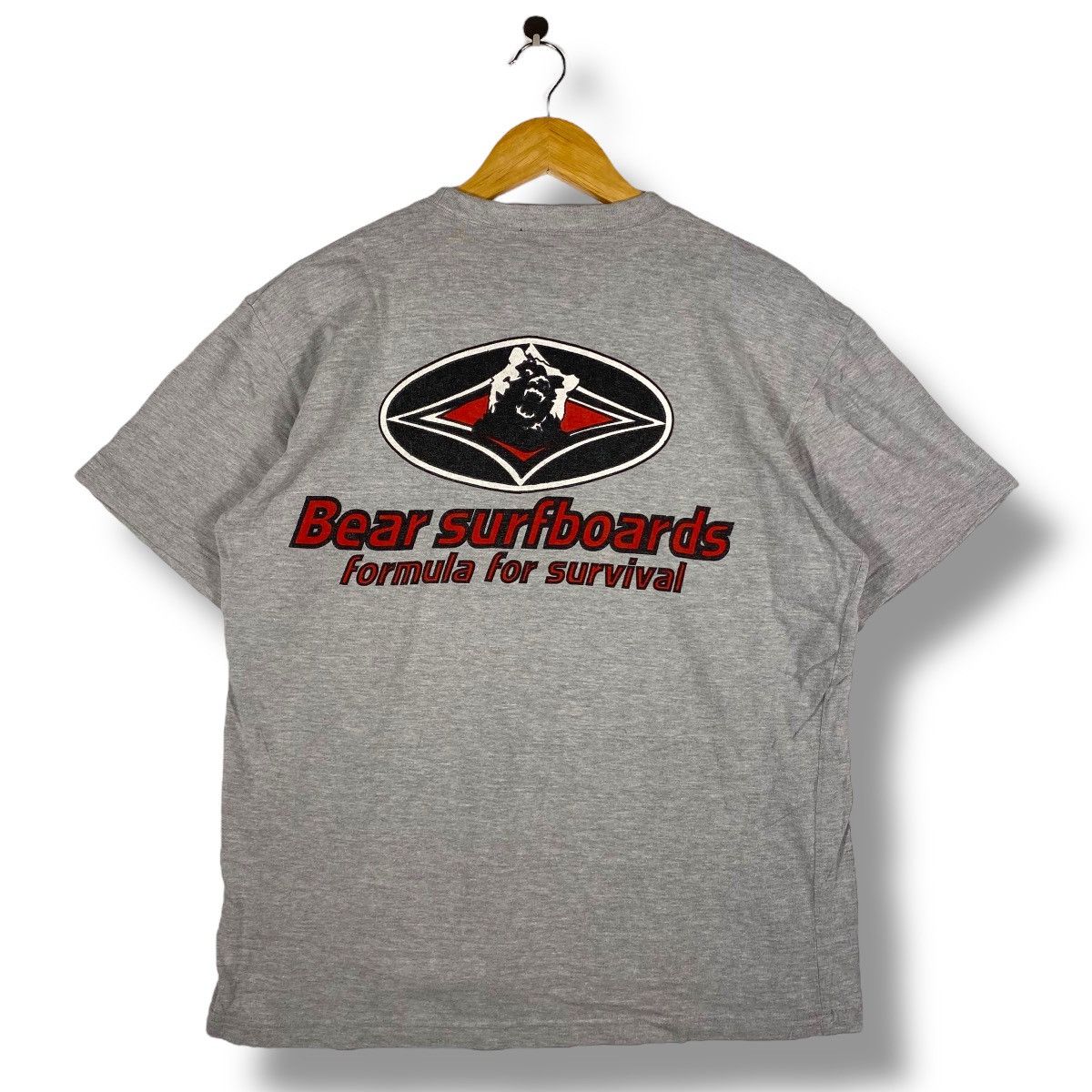 Vintage Vintage 90's BEAR SURFBOARDS Formula For Survival Tee Shirt Size US M / EU 48-50 / 2 - 1 Thumbnail