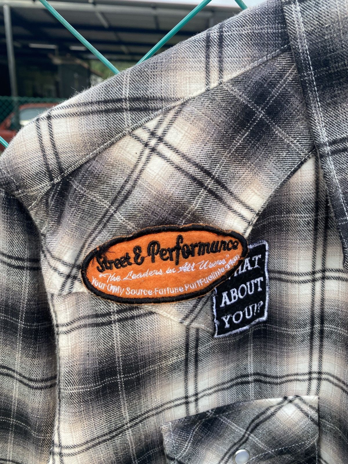 Japanese Brand Intercouse shadow plaid western shirts gothic style Size US M / EU 48-50 / 2 - 5 Thumbnail