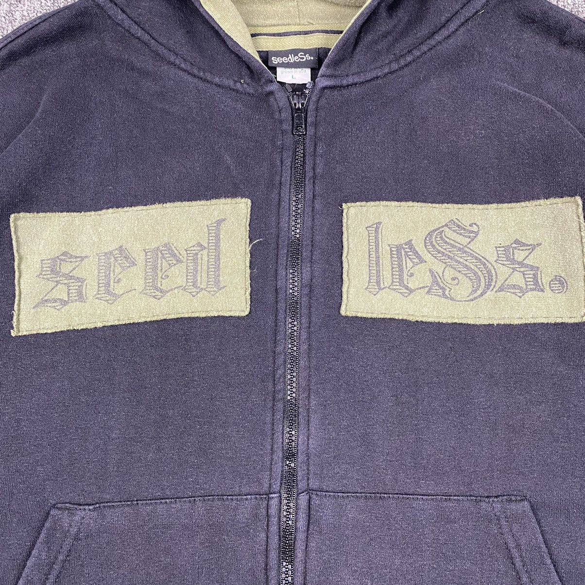 Japanese Brand × Vintage Vintage Seedless Hemp Hoodie Size US L / EU 52-54 / 3 - 5 Thumbnail