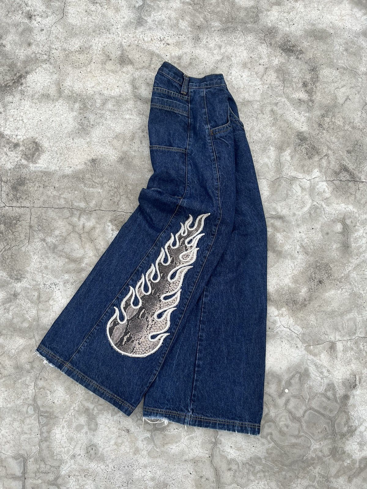 JNCO Vintage Y2K Wide Leg rave skate pant Size US 27 - 2 Thumbnail
