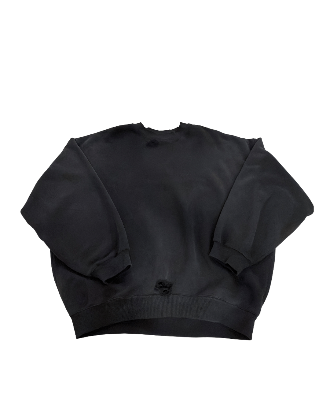 Cole Buxton Cole Buxton Distressed Sweatshirt Black Size US XL / EU 56 / 4 - 2 Thumbnail