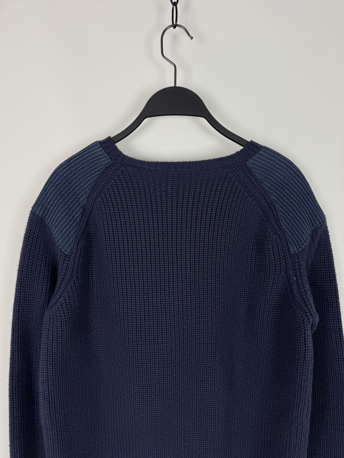 Pierre Balmain Pierre Balmain Wool Blend Knit Navy Sweater Size US L / EU 52-54 / 3 - 10 Thumbnail