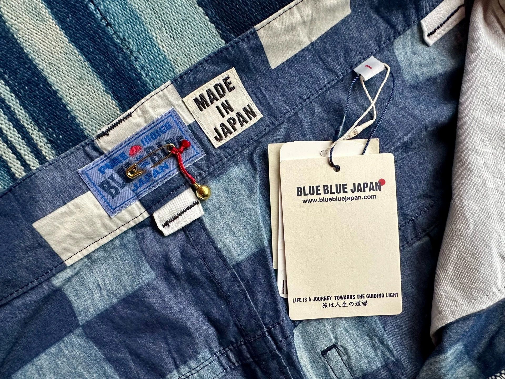 Blue Blue Japan BLUE BLUE JAPAN ichimatsu indigo check skirt Size 26" / US 2 / IT 38 - 4 Thumbnail