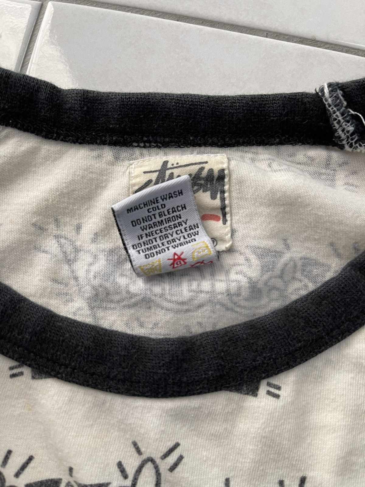 Stussy VINTAGE STUSSY CROWN DESIGN STYLE RAGLAN TEE VERY RARE Size US M / EU 48-50 / 2 - 5 Thumbnail
