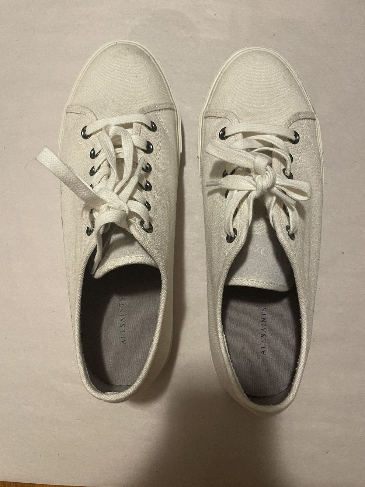 Allsaints Allsaints ashen white sneakers Size US 8 / EU 41 - 4 Thumbnail