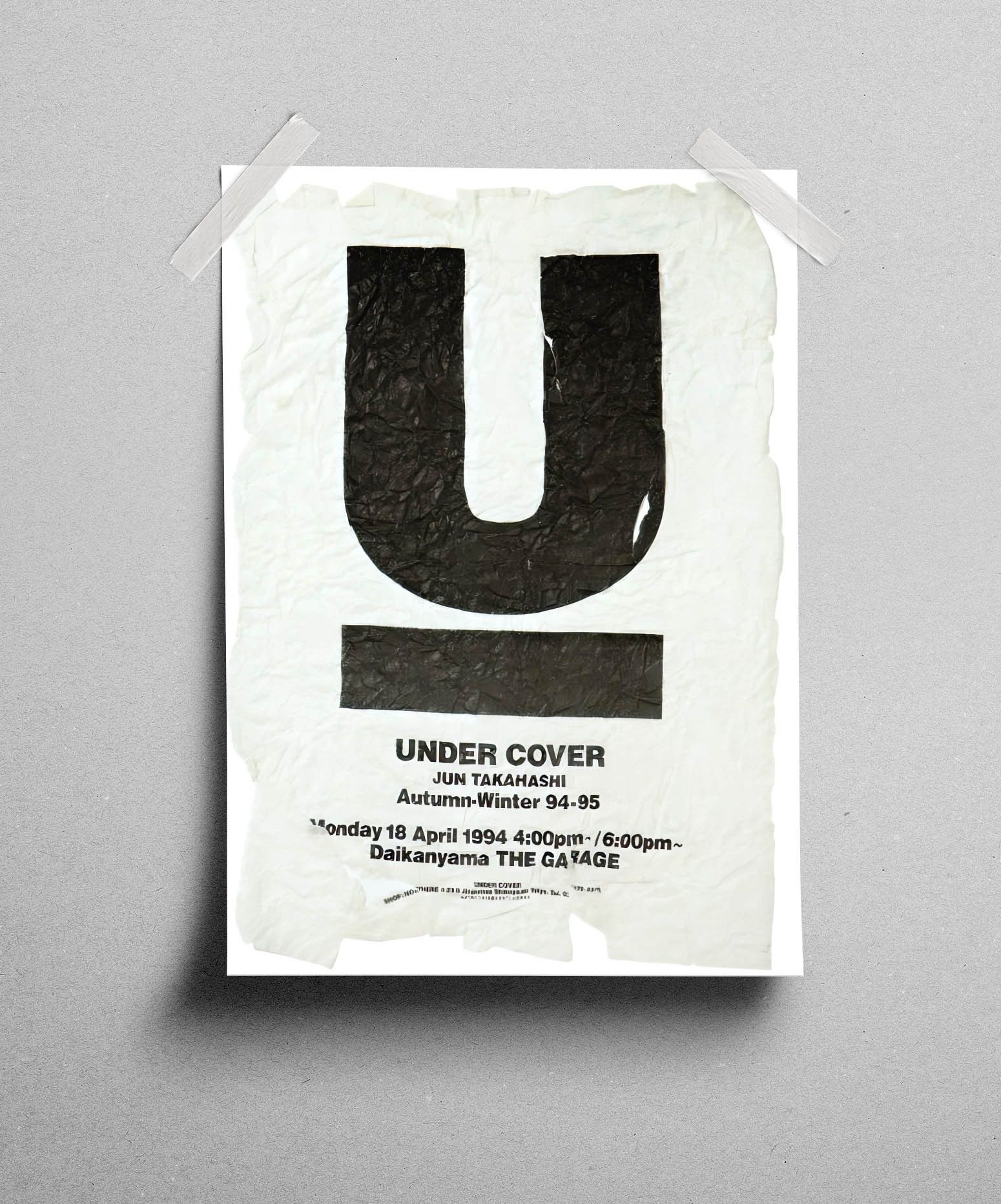 Undercover Undercover Poster Gift Vintage Archive Art Book Logo Size ONE SIZE - 3 Thumbnail