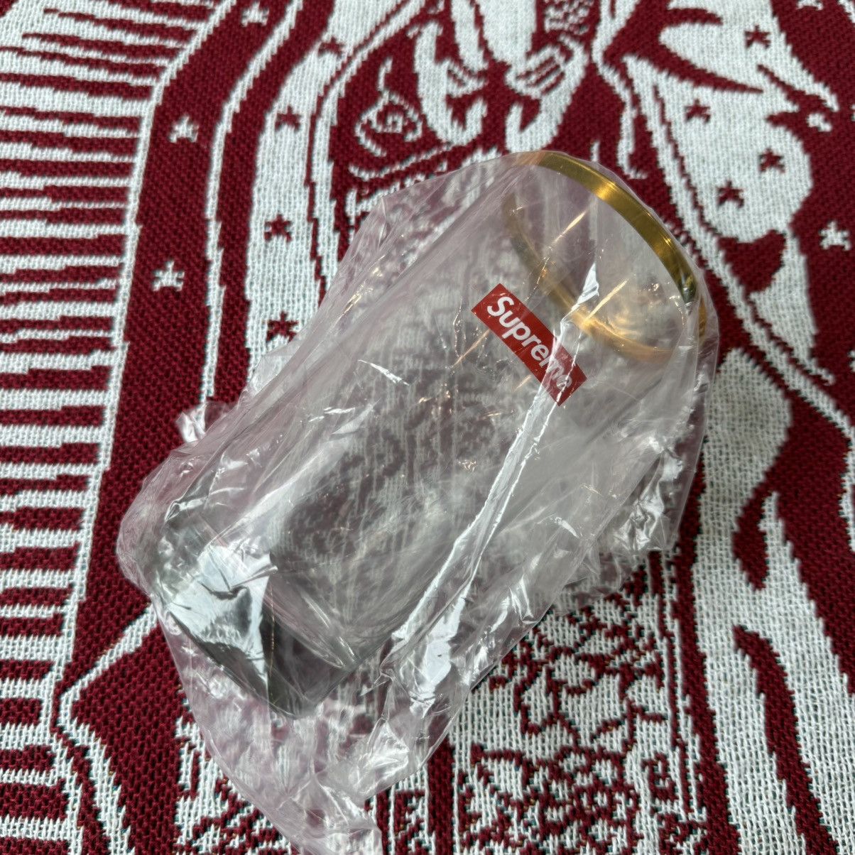 Supreme FW15 Supreme Bar Glass Gold Rim Drinking Cup Clear Box Logo Size ONE SIZE - 5 Thumbnail