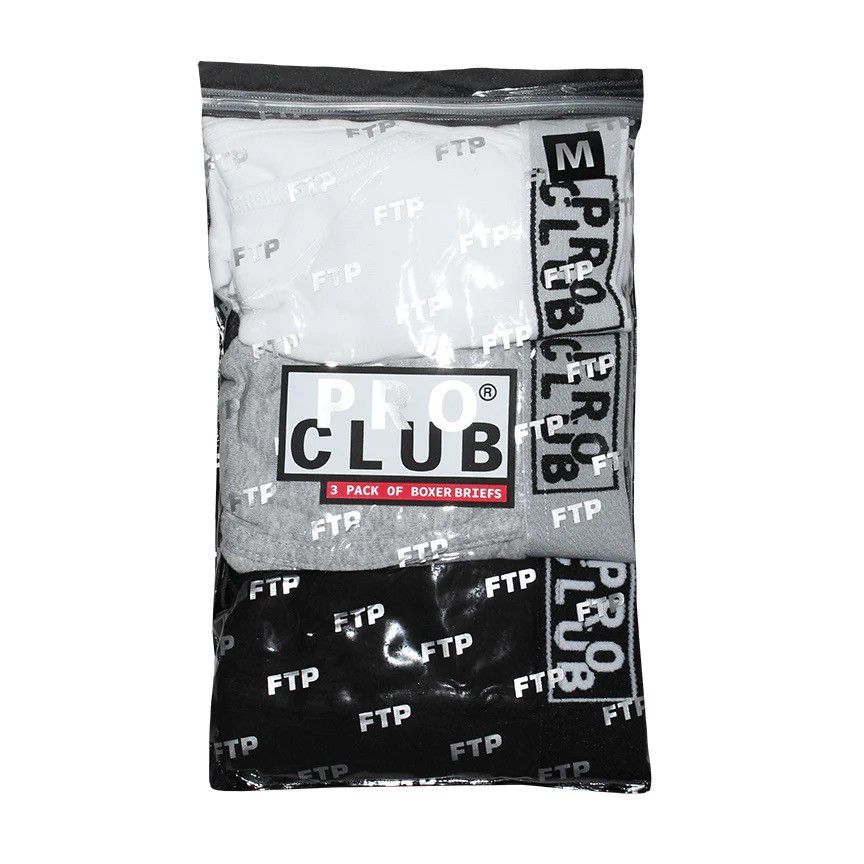 ラス1 FTP + PRO CLUB 3 PACK BOXER BRIEFS L FTP Pro Club Boxer Briefs (3 Pack) multi Men's - FW19 - US