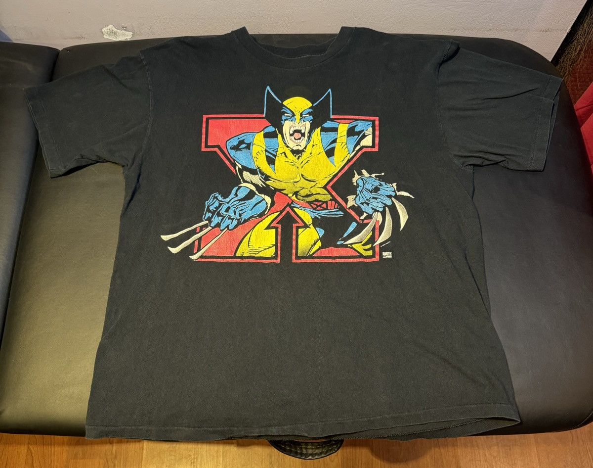 image of 1994 Wolverine X-Men Marvel Comics Shirt Vintage in Black, Men's (Size XL)