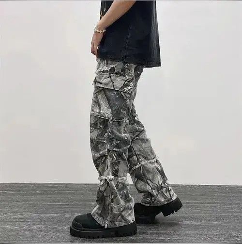 Japanese Brand VIBE Camouflage Y2K Fashion Baggy Jeans Cargo Pants Size US 30 / EU 46 - 3 Thumbnail
