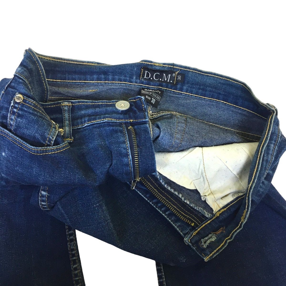 Japanese Brand Vintage DCM Bell Bottom / Bootcut Jeans Size US 28 / EU 44 - 10 Thumbnail