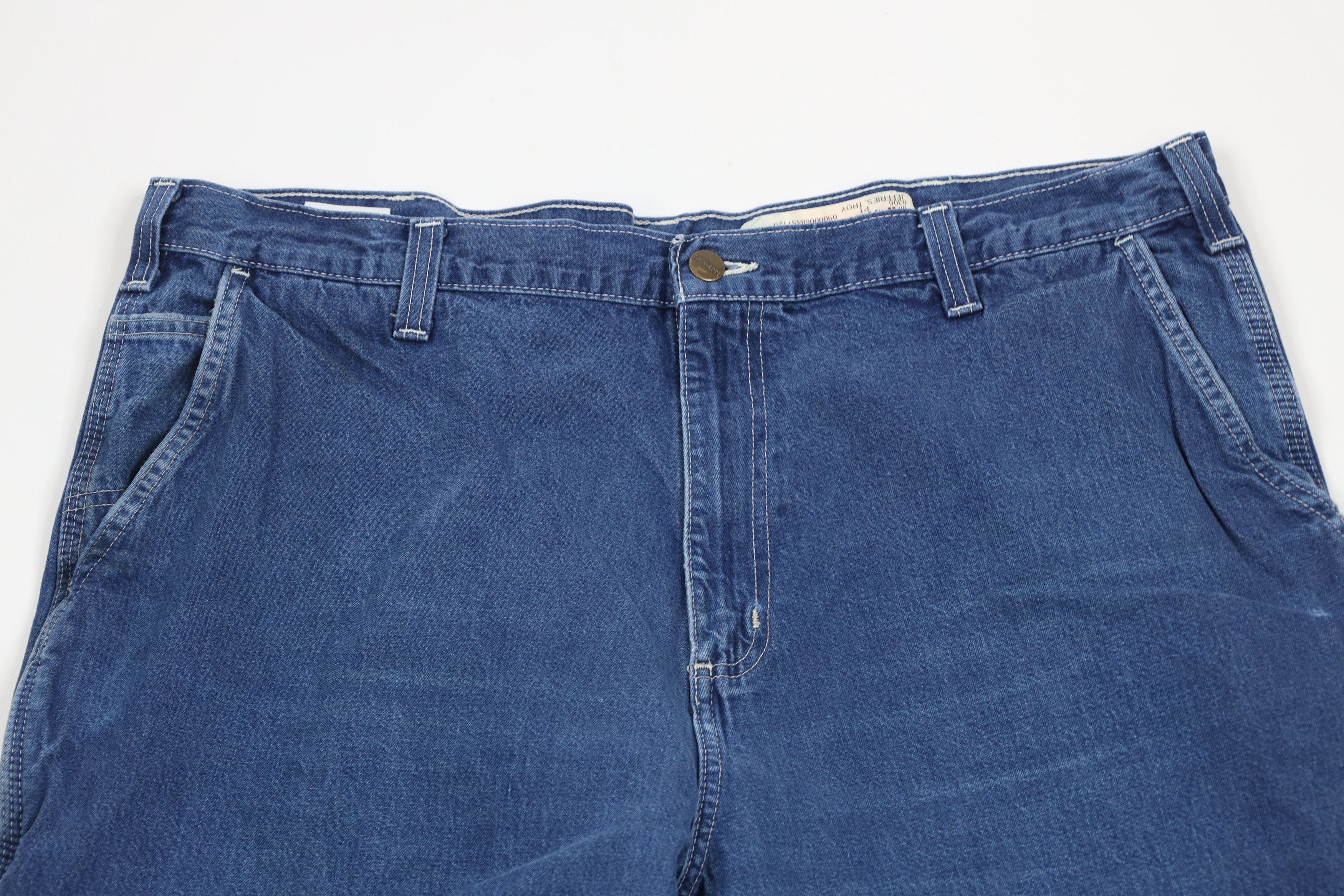 Carhartt × Vintage Vintage Carhartt Out Wide Leg Dungaree Denim Jeans Blue Size US 40 / EU 56 - 2 Thumbnail