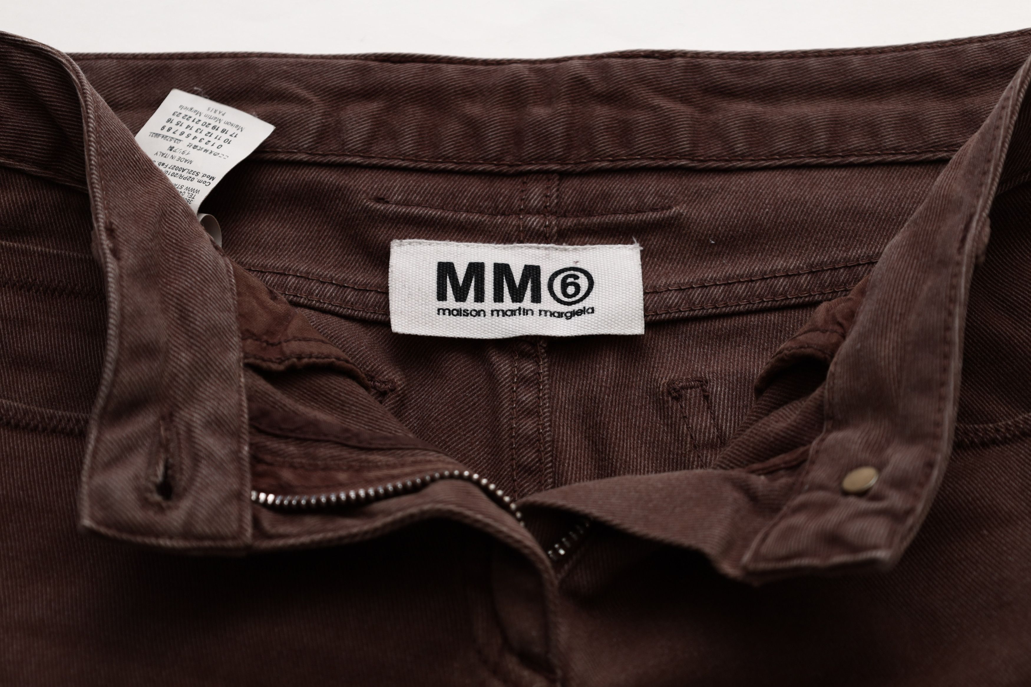 Maison Margiela MM6 Maison Margiela Denim Brown Womens Slim Slow 28 Size 26" / US 2 / IT 38 - 10 Thumbnail
