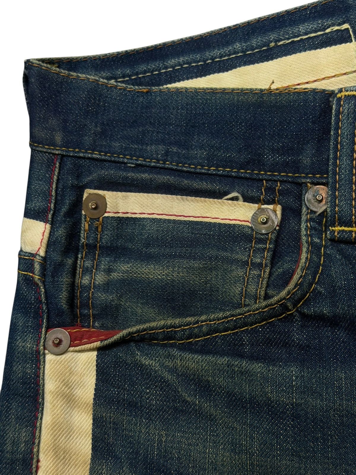 Hysteric Glamour Vintage Walking Jumper by Bobson Japanese Denim Side Stripe Size US 31 - 9 Thumbnail