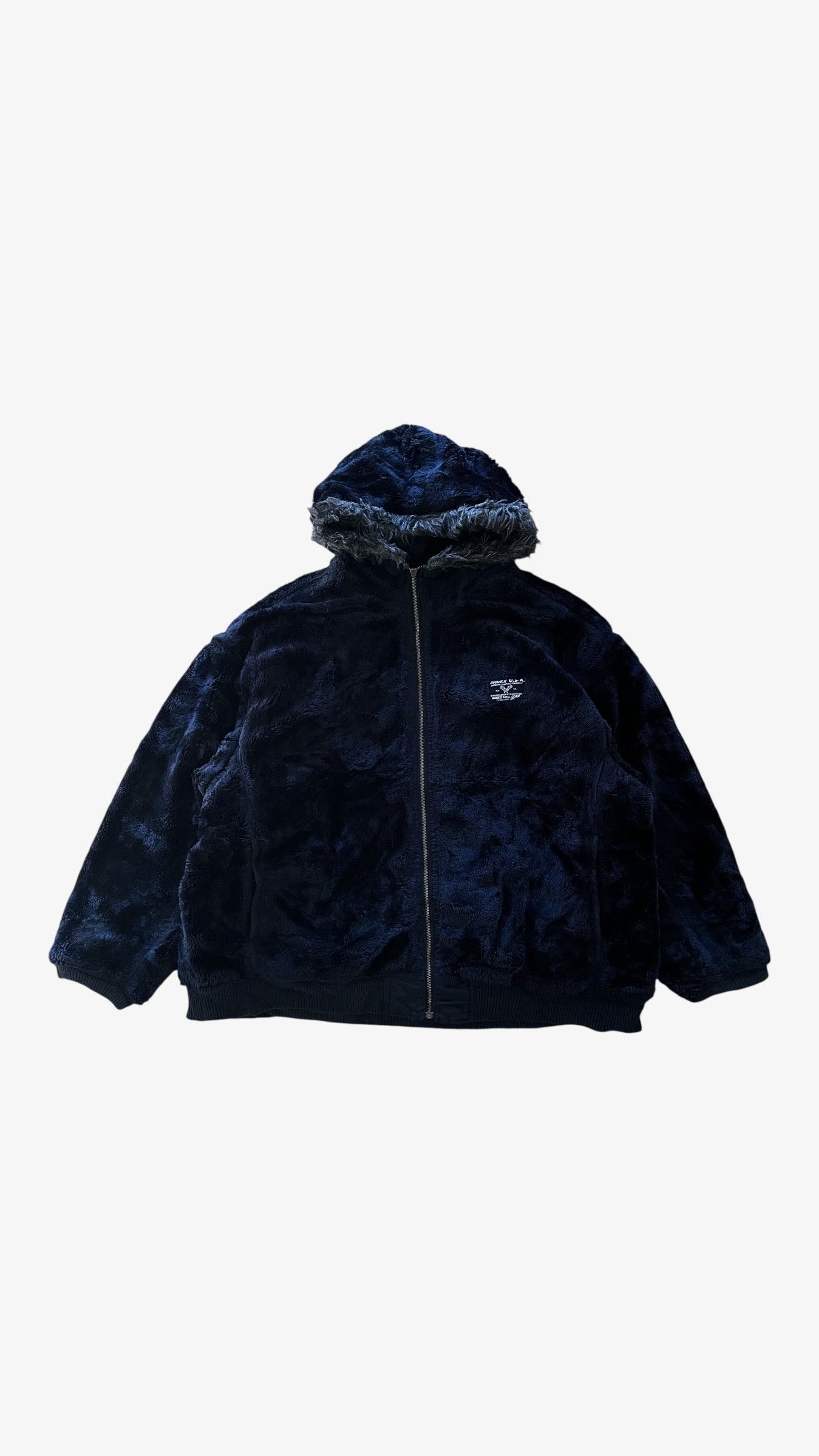 Avirex Vintage 90s Men's AVIREX Reversible Fleece Bomber Jacket Size US XL / EU 56 / 4 - 1 Thumbnail