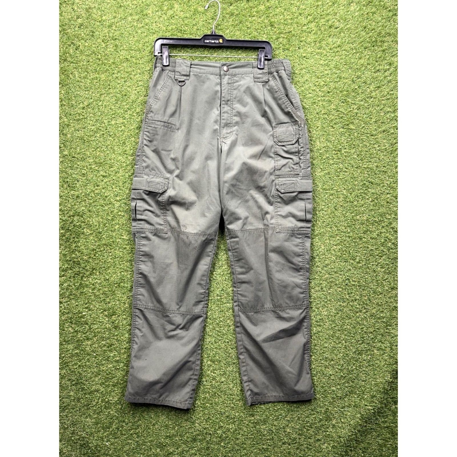 Vintage 5.11 Tactical Pants Mens 34x32 Green Cargo Straight Workwear EMS EMT Utility Pants Size US 34 / EU 50 - 2 Thumbnail