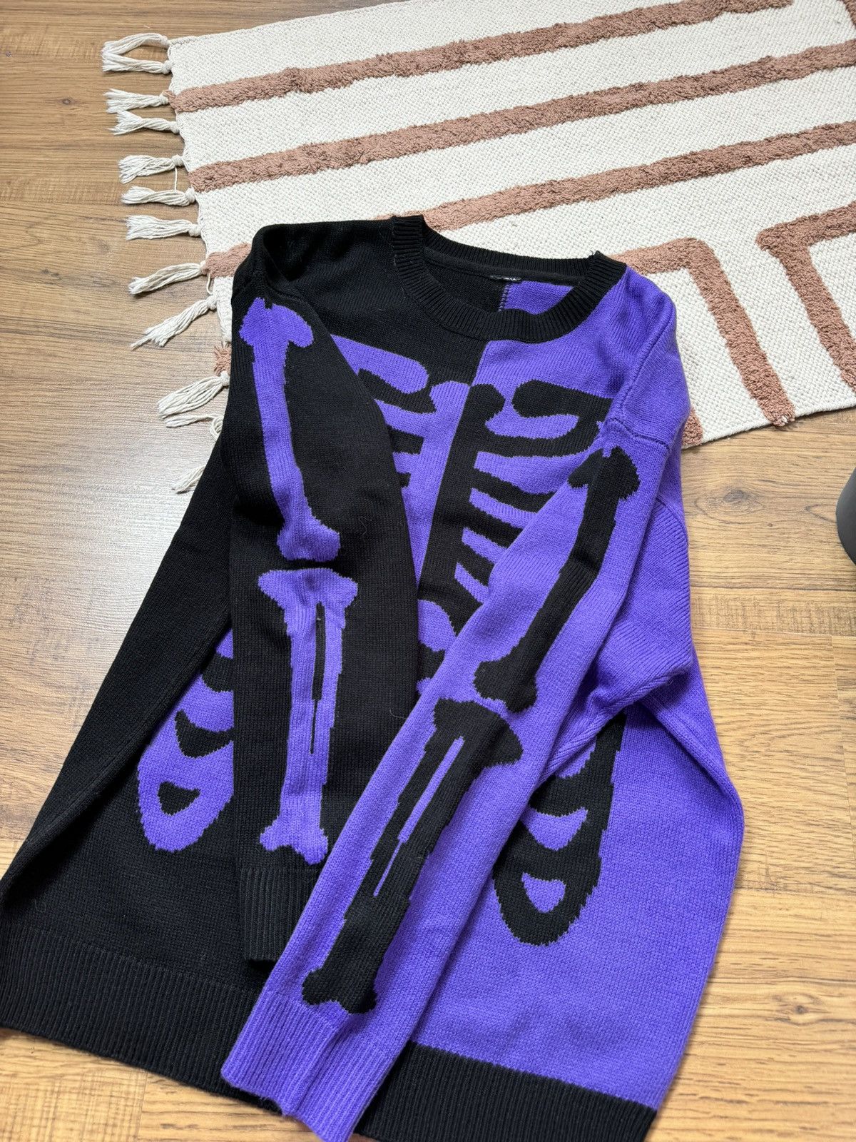 Japanese Brand AVANT GARDE SKELETON Y2K SWEATER Size US M / EU 48-50 / 2 - 5 Thumbnail