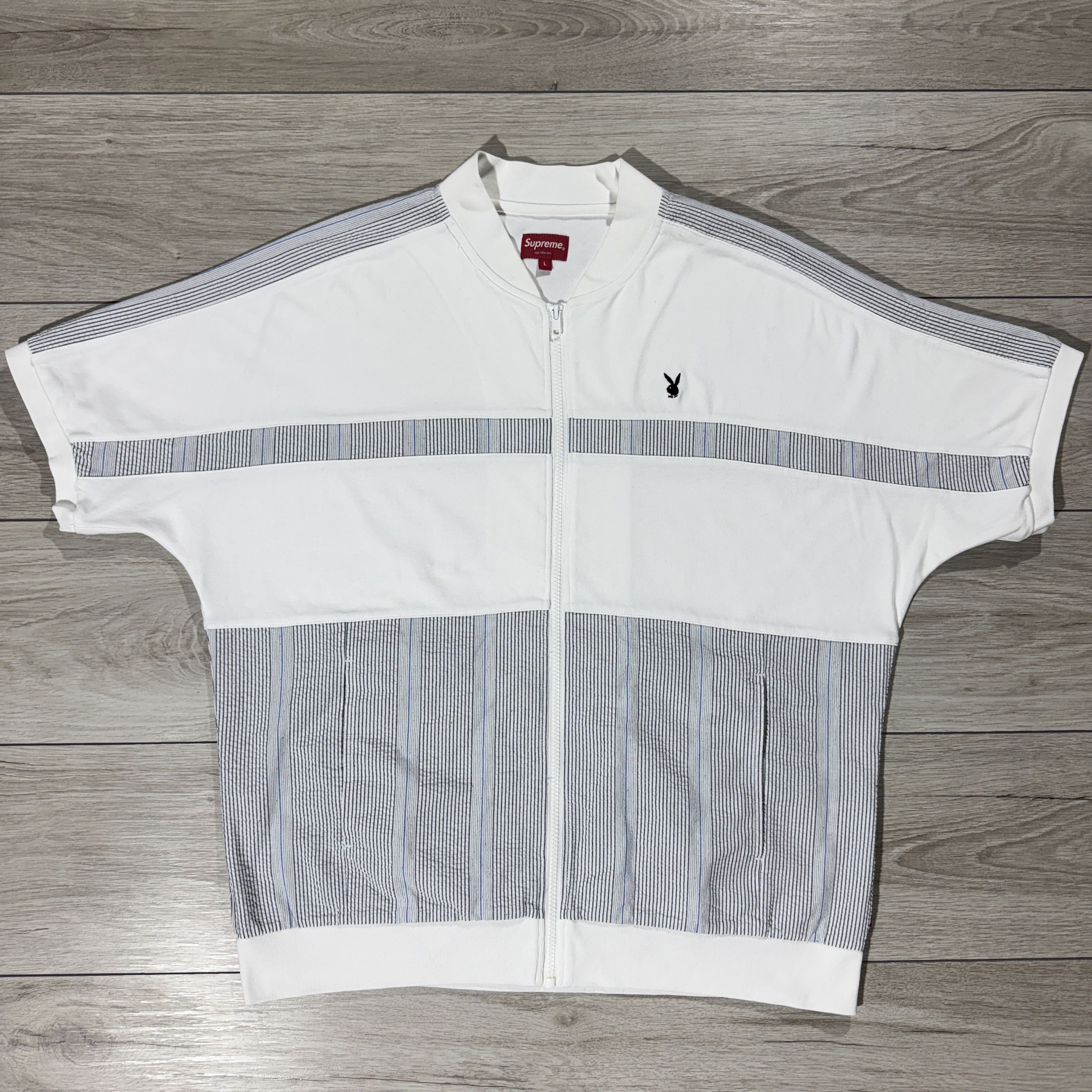 Playboy × Supreme Supreme x Playboy SS19 Leisure Zip Up Top White Size US L / EU 52-54 / 3 - 2 Thumbnail