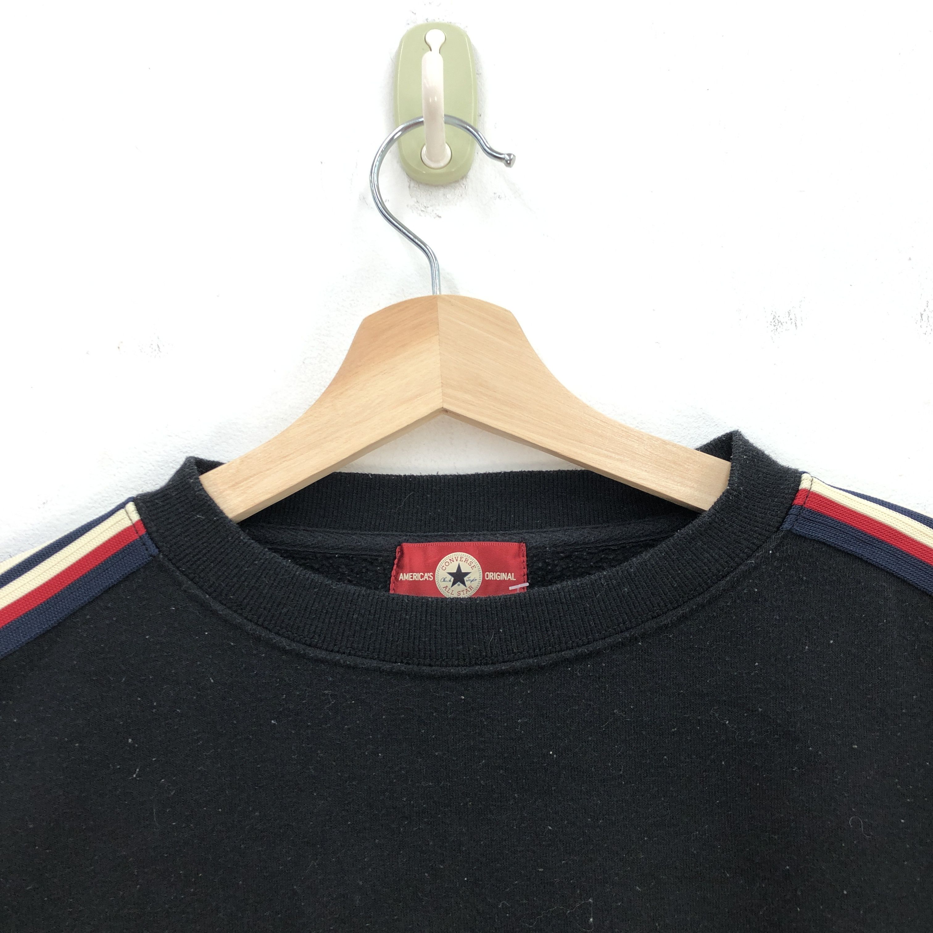 Converse × Vintage Vintage Converse Sweater Chuck Taylor Converse Sweatshirt Size US L / EU 52-54 / 3 - 3 Thumbnail