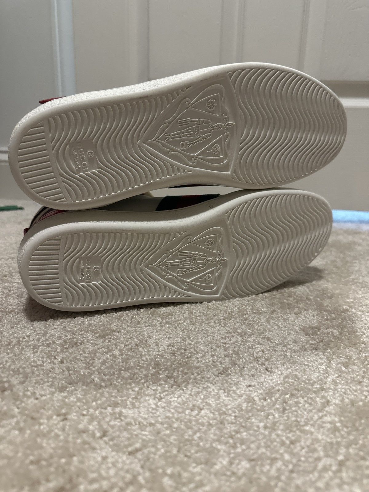 Gucci Gucci Ace Stripe High-Top White Size US 10.5 / EU 43-44 - 4 Thumbnail