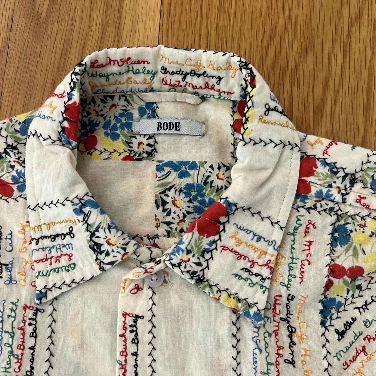 Other Bode Embroidered Patchwork Shirt Size US M / EU 48-50 / 2 - 1 Thumbnail