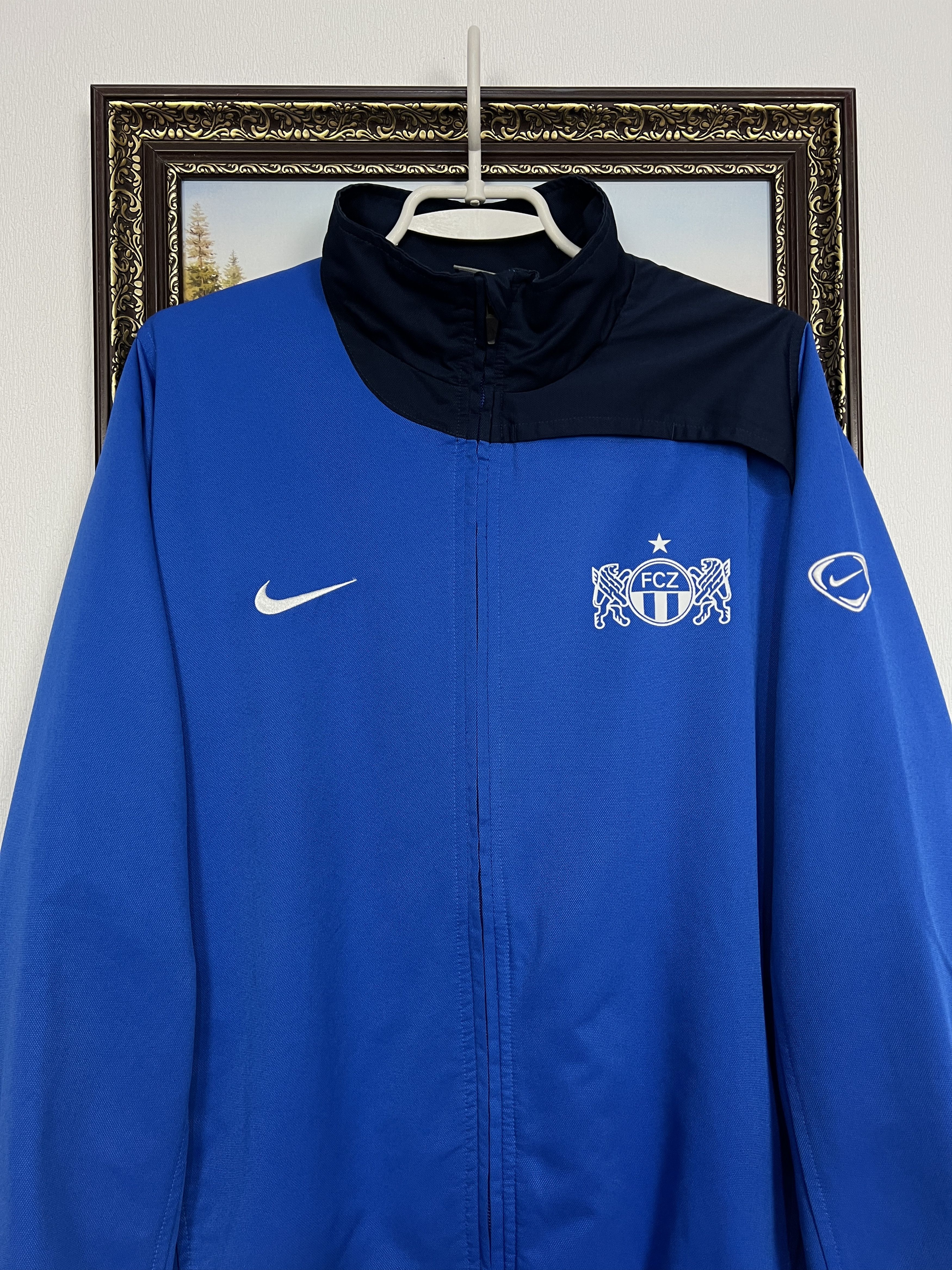 Nike Vintage Zurich Football Jacket Soccer Track Top Zip Rare Size US M / EU 48-50 / 2 - 2 Thumbnail