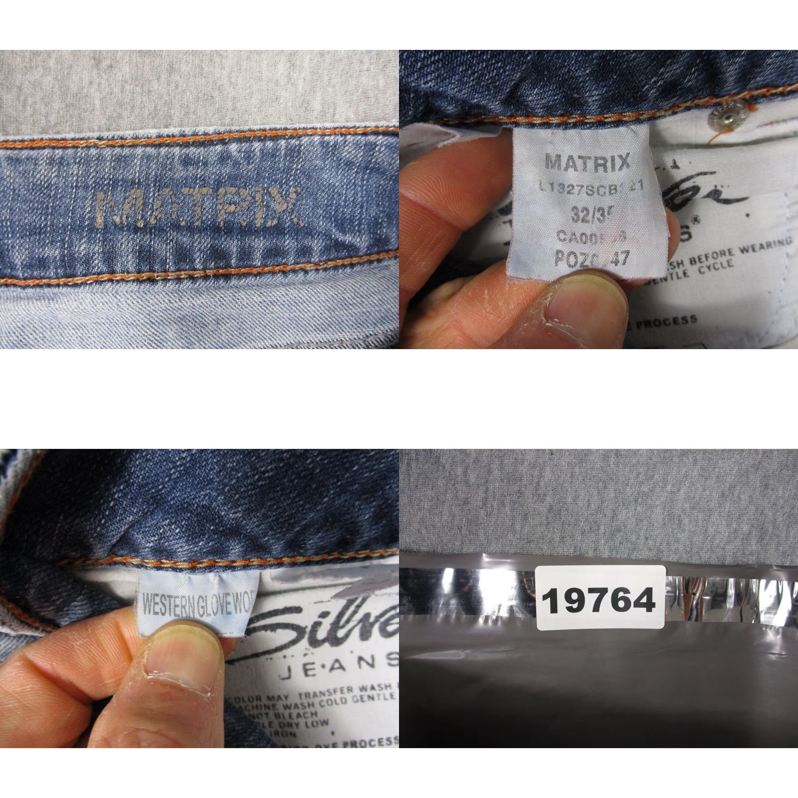 Silver Jeans Co. Silver Jeans Matrix Jeans Womens Bootcut 32x32 Blue Light Wash Distressed Denim Jeans Women Size 24" / US 00 / IT 34 - 10 Thumbnail