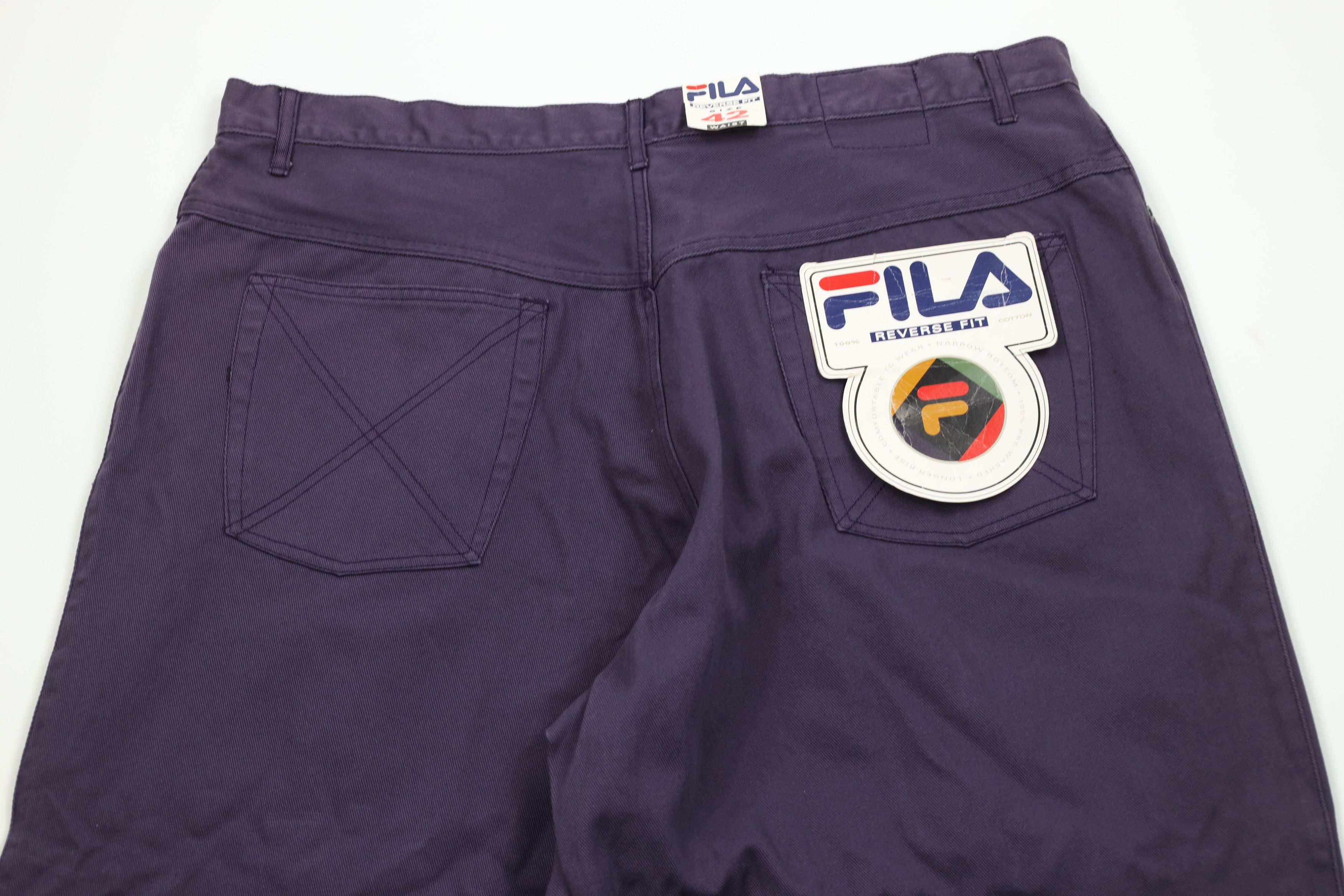 Fila Deadstock Vintage 90s Fila Baggy Fit Skateboard Jeans Purple Size US 42 / EU 58 - 11 Thumbnail