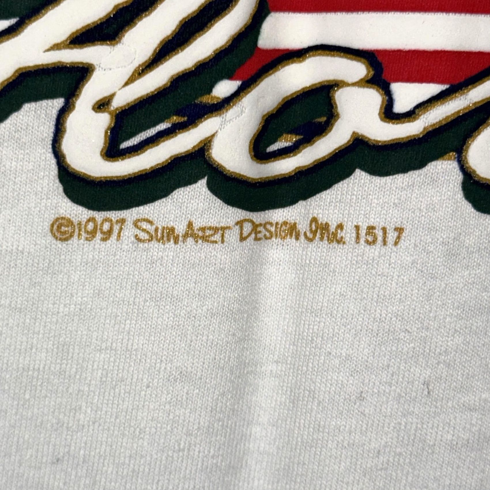 Vintage VINTAGE Basix Florida Golf Shirt Mens Large White USA Flag Graphic Tee Size US L / EU 52-54 / 3 - 5 Thumbnail