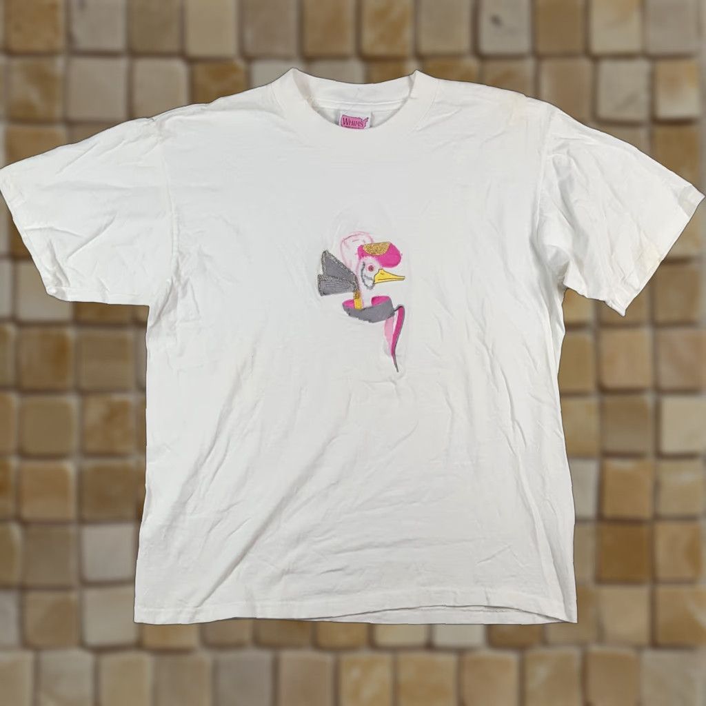 Pinko VINTAGE 90s Golf Duck T-Shirt Women Large Retro Preppy Cotton Short Sleeve Casual Size L / US 10 / IT 46 - 1 Thumbnail