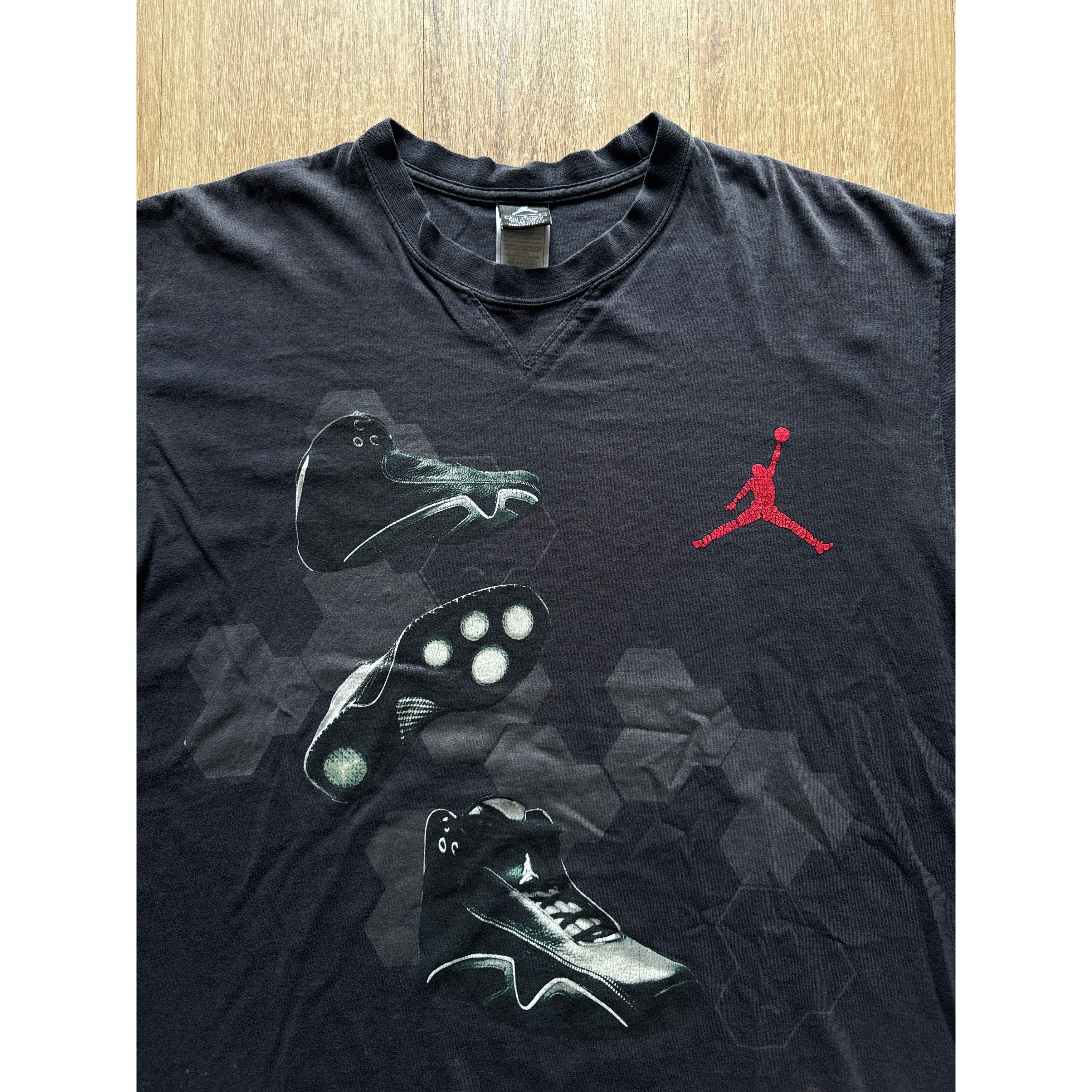 Other Y2k Nike Jordan 21 Release 2006 Black Tee Size US L / EU 52-54 / 3 - 2 Thumbnail