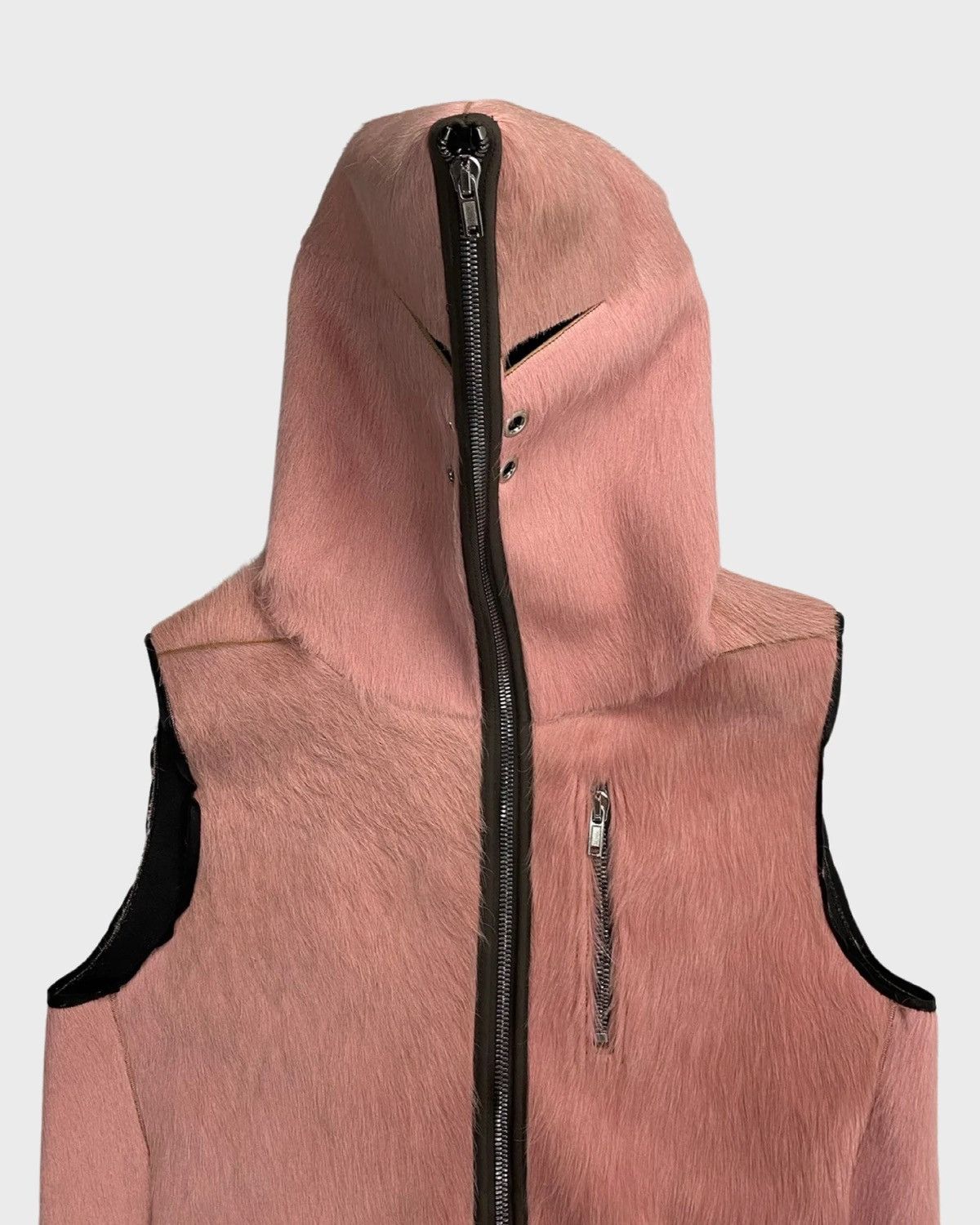 Rick Owens RICK OWENS AW22 PONYHAIR GIMP VEST SZ:48 Size US M / EU 48-50 / 2 - 3 Thumbnail