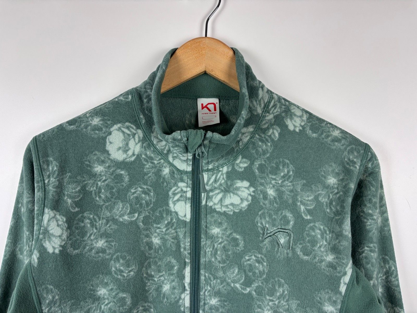 Other Kari Traa Dina Fleece Murk Floral Polartec Pullover Green L Size L / US 10 / IT 46 - 2 Thumbnail