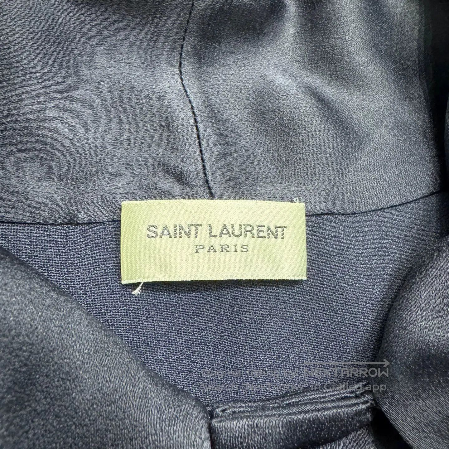 Saint Laurent Paris Black Long Sleeve Tie Collar Shirt. Size US L / EU 52-54 / 3 - 2 Thumbnail