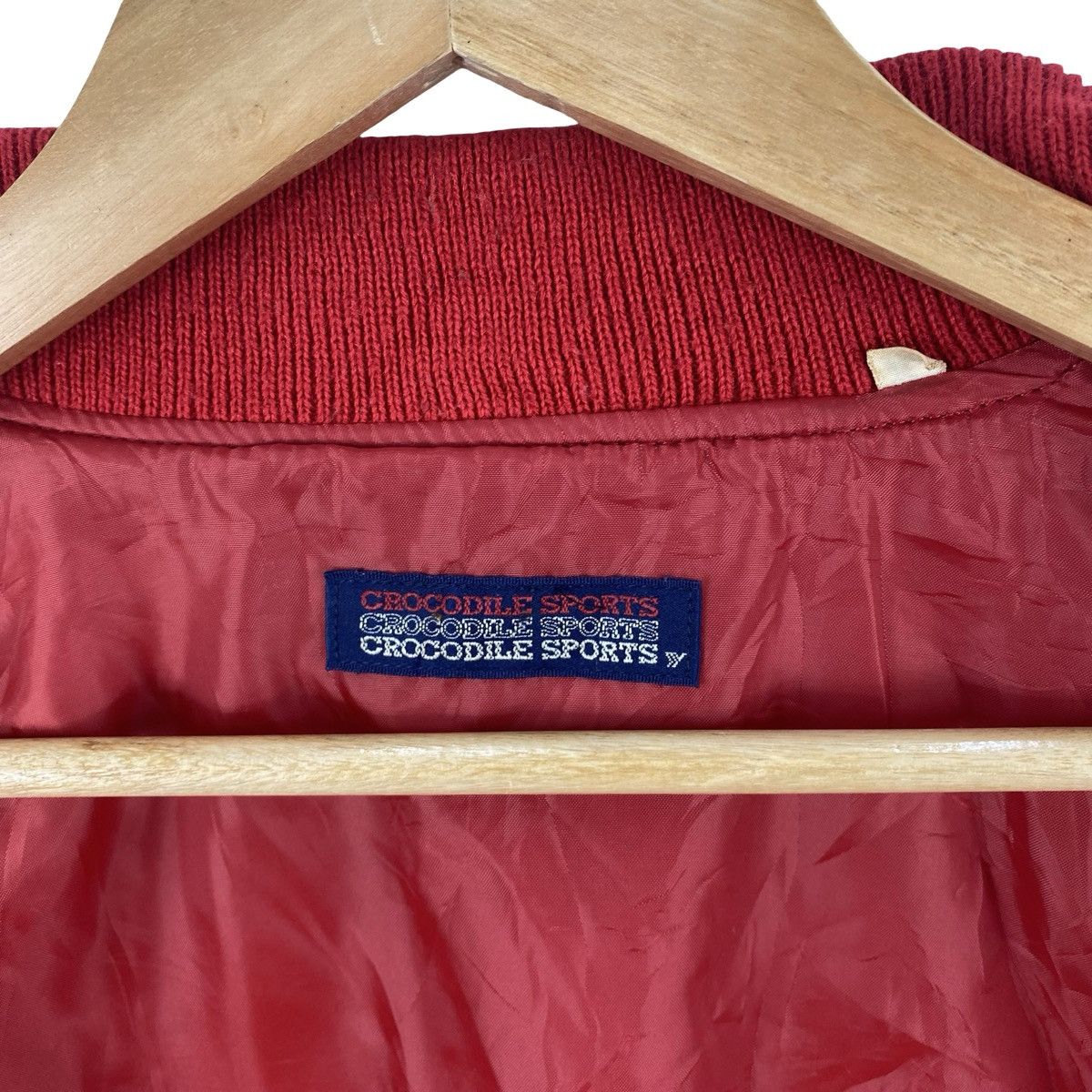 Vintage Vintage CROCODILE SPORTS Varsity Bomber Jacket Snap Button Size US L / EU 52-54 / 3 - 10 Thumbnail