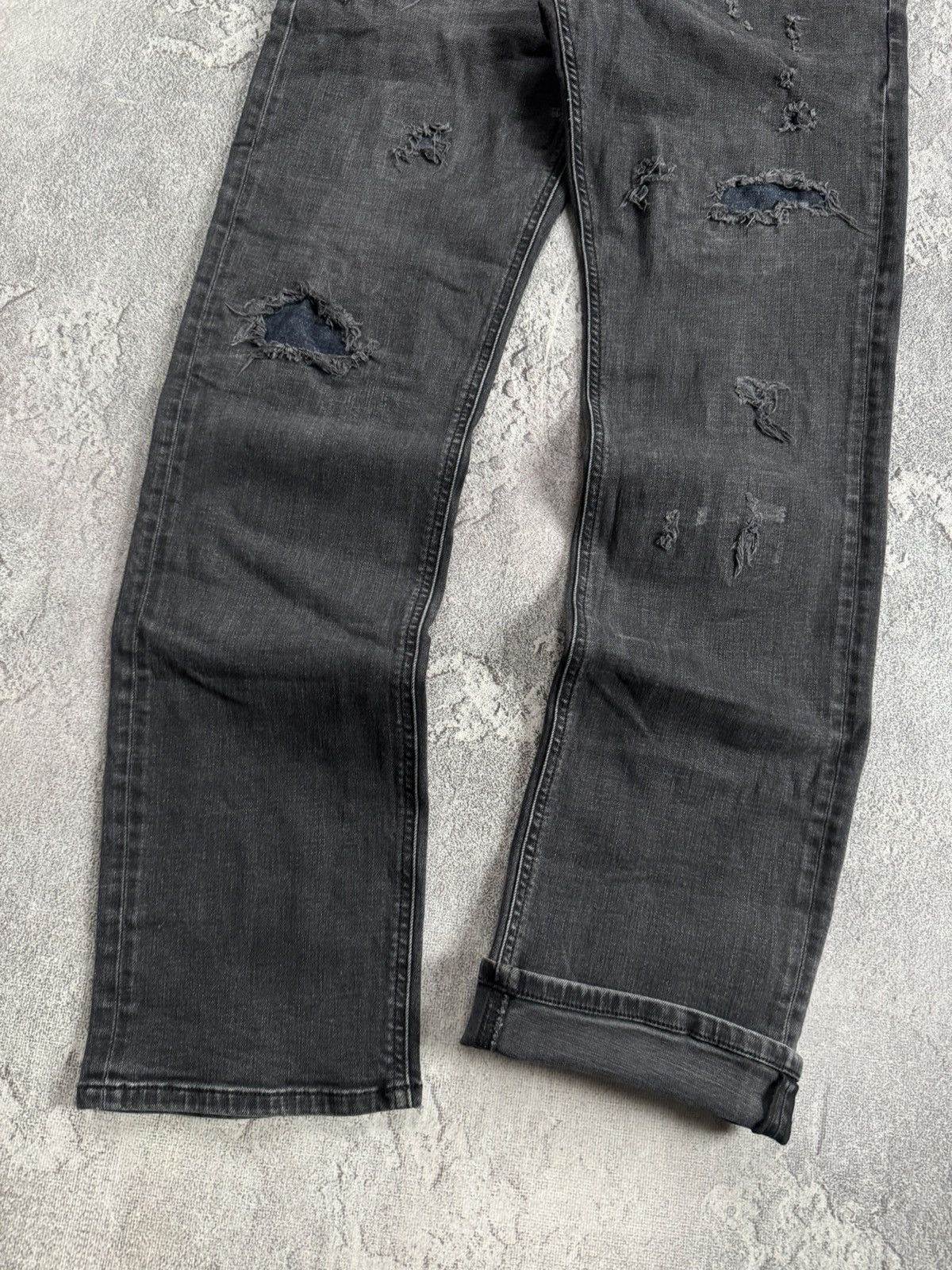 Diesel Diesel 34/32 Larkee Distressed denim pants jeans trousers Size US 34 / EU 50 - 2 Thumbnail