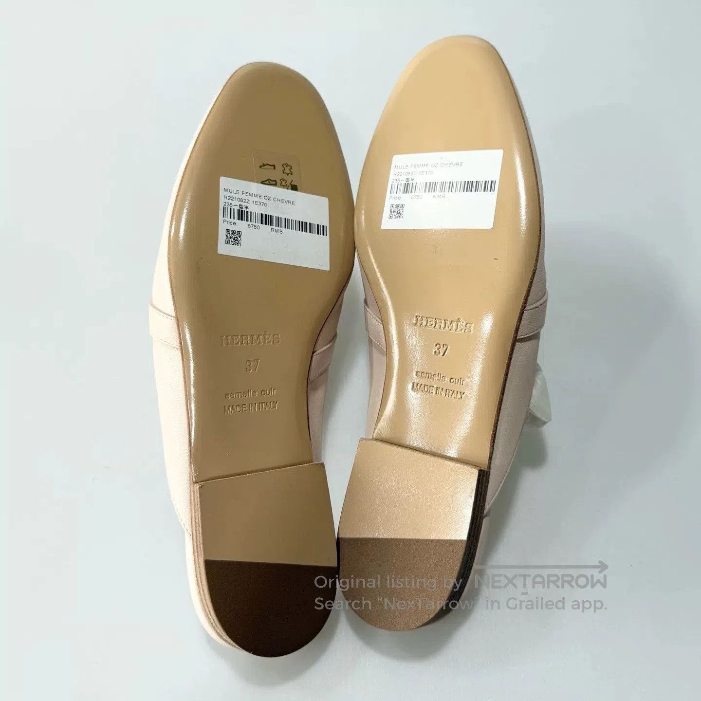 Hermes Hermes Kelly Silver Buckle Pink Mules. Size US 6 / IT 36 - 6 Thumbnail